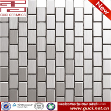foshan factory supply rectangle stainless steel mosaic tile for wall design